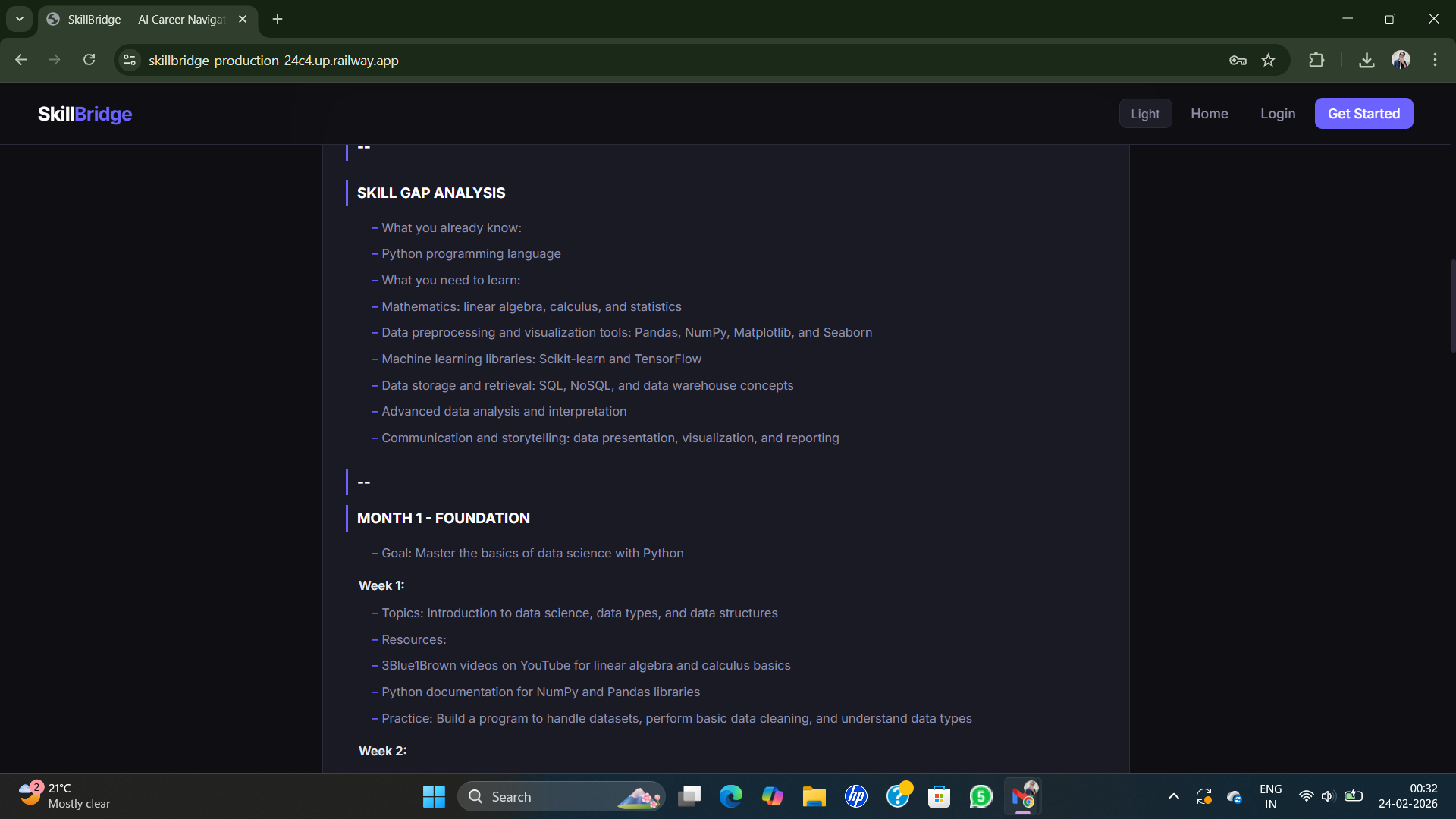 AI Roadmap Dashboard